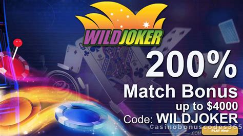  wild joker bonus codes may 2019